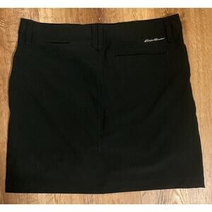 Eddie Bauer Skort Womens Black Athletic Skirt Shorts Tennis Shorts Travel- Sz 4